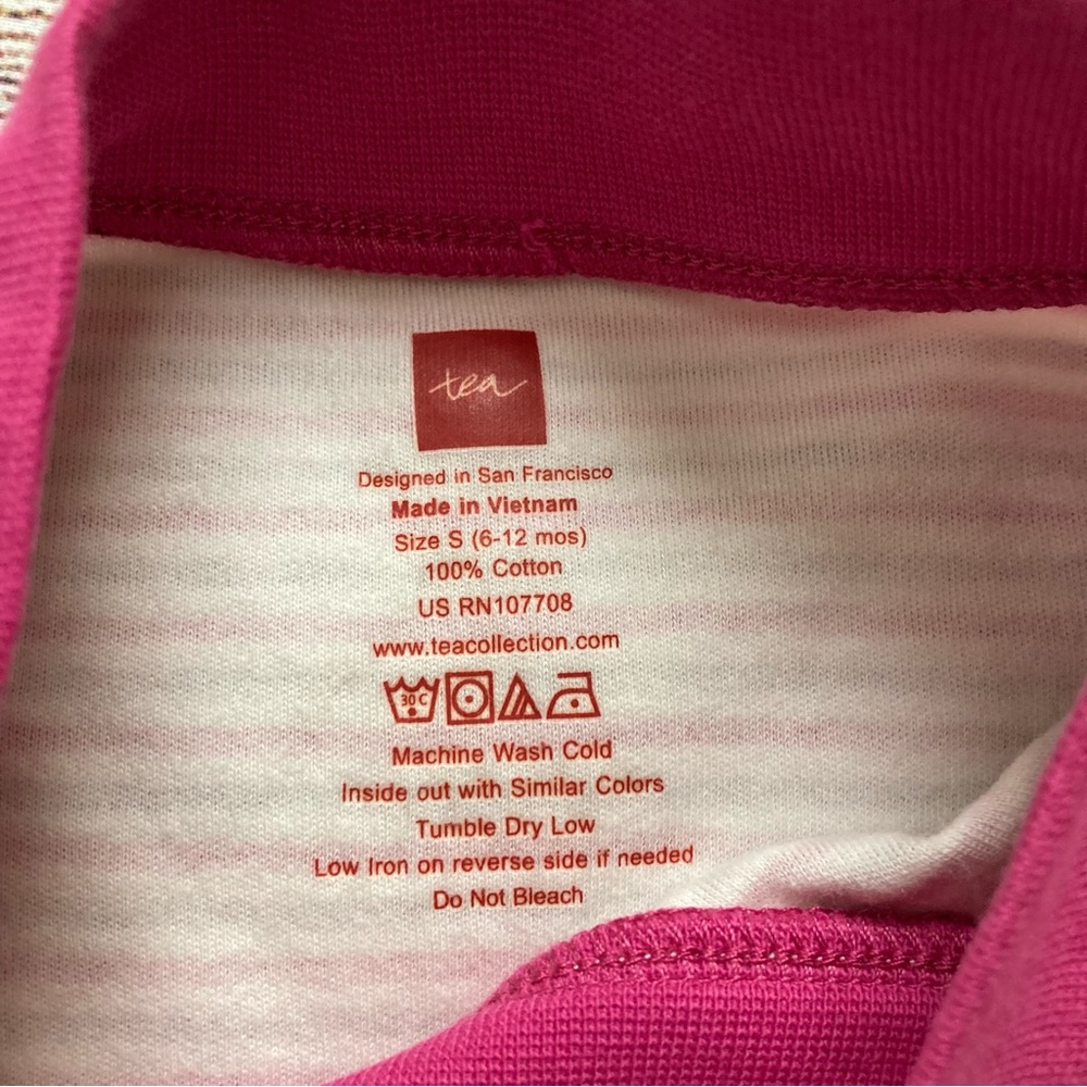 Tea Collection Flutter Sleeve Destination Brazil Dress Girls Size Small 6-12 mo - Picture 4 of 5